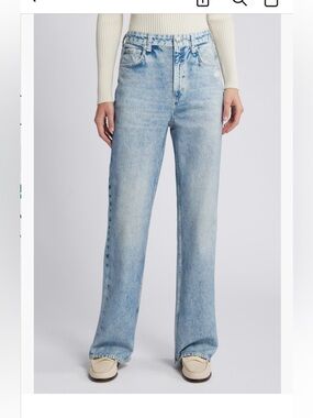 rag & bone Relaxed Straight Cotton Terry Sweatpant Jeans